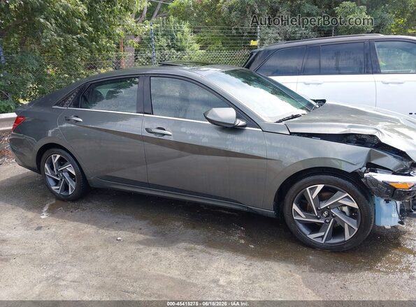 KMHLS4DG1RU731804 2024 HYUNDAI ELANTRA Gray უკანა სალონის ხედი
