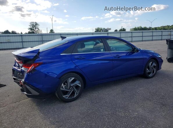KMHLS4DG1RU734525 2024 HYUNDAI ELANTRA Blue უკანა მარჯვენა