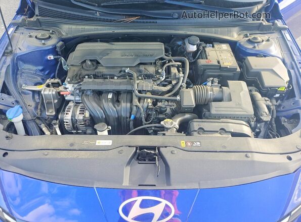 KMHLS4DG1RU734525 2024 HYUNDAI ELANTRA Blue უკანა სალონის ხედი