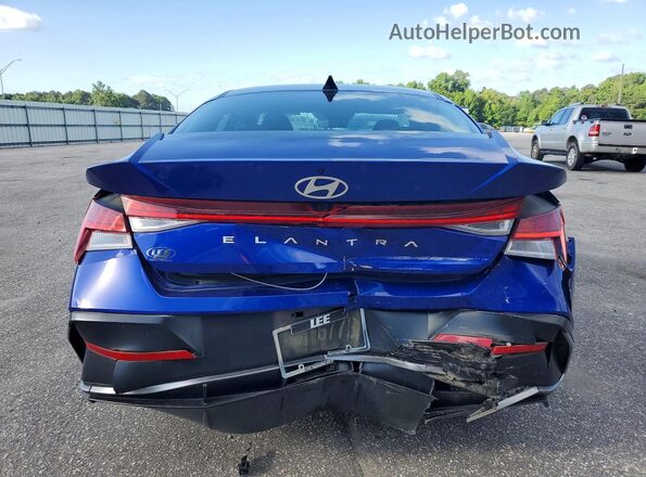 KMHLS4DG1RU734525 2024 HYUNDAI ELANTRA Blue უკანა ხედი