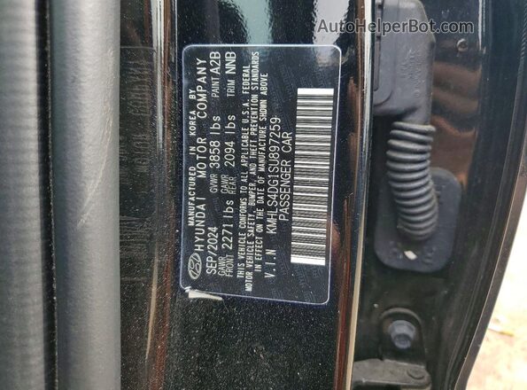 KMHLS4DG1SU897259 2025 HYUNDAI ELANTRA Black Շարժիչի բաժամունքի տեսք