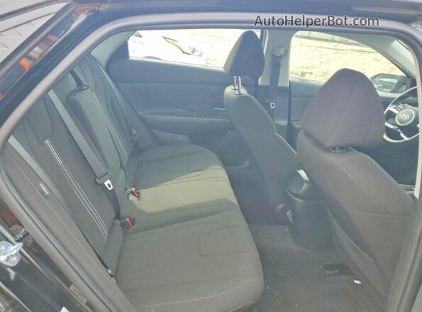 KMHLS4DG1SU897259 2025 HYUNDAI ELANTRA Black Հետևի նստատեղերի տեսք