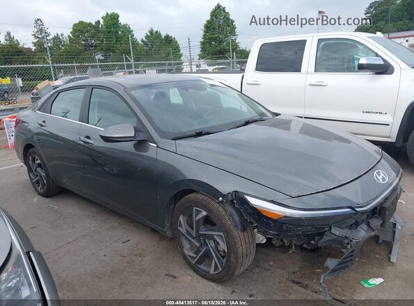 KMHLS4DG1SU897665 2025 HYUNDAI ELANTRA Gray Widok wnętrza z tyłu