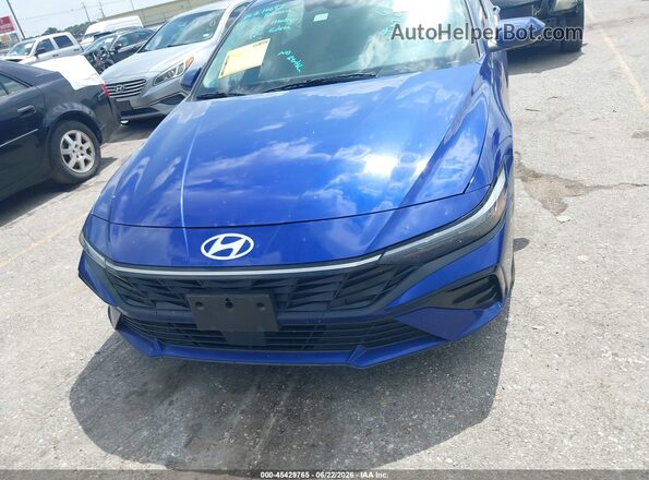KMHLS4DG2SU967027 2025 HYUNDAI ELANTRA Blue Instrument cluster view