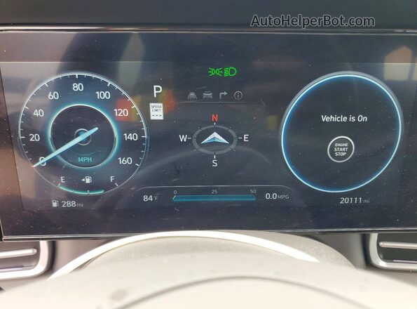 KMHLS4DG3SU894282 2025 HYUNDAI ELANTRA Белый Вид щитка приборов