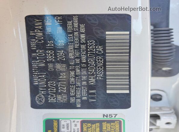 KMHLS4DG4RU712633 2024 HYUNDAI ELANTRA White 