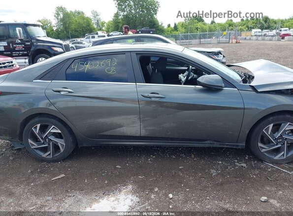 KMHLS4DG4RU753148 2024 HYUNDAI ELANTRA Серый Вид задней части салона