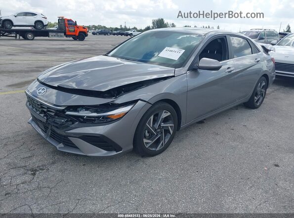 KMHLS4DG4RU808357 2024 HYUNDAI ELANTRA Gray Առջևի ձախ երեք քառորդ տեսարան