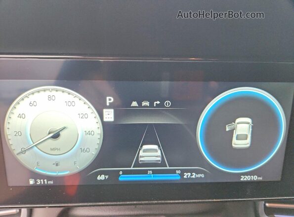 KMHLS4DG4RU819407 2024 HYUNDAI ELANTRA Gray Вид щитка приладів
