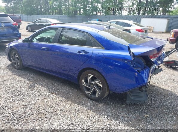 KMHLS4DG4SU005778 2025 HYUNDAI ELANTRA Blue Trasero izquierdo