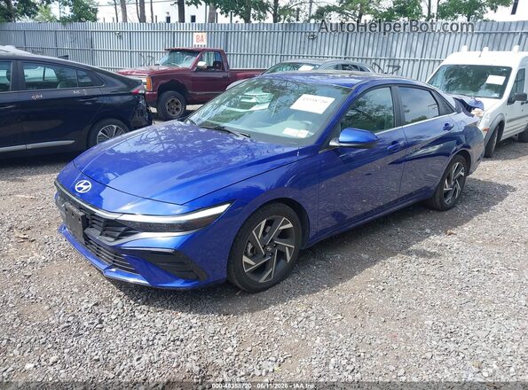 KMHLS4DG4SU005778 2025 HYUNDAI ELANTRA Blue Vista tres cuartos delantera izquierda