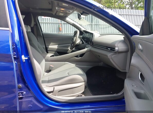 KMHLS4DG4SU005778 2025 HYUNDAI ELANTRA Blue Vista interior delantera