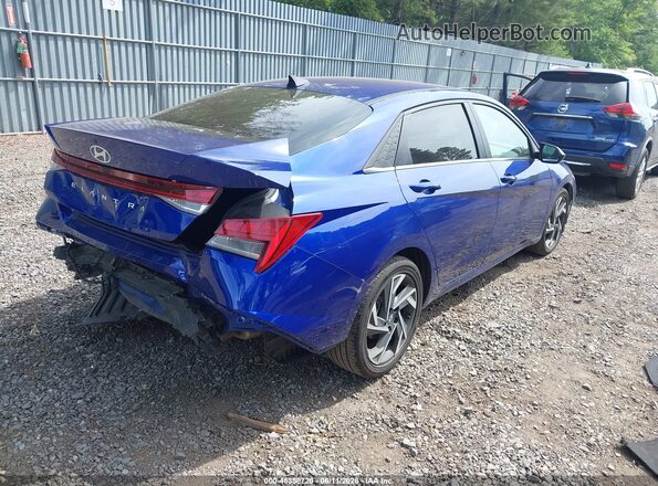 KMHLS4DG4SU005778 2025 HYUNDAI ELANTRA Blue Trasero derecho