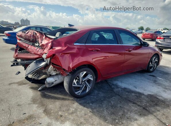 KMHLS4DG5SU967099 2025 HYUNDAI ELANTRA Red Rear right