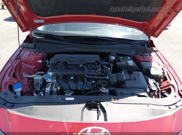 KMHLS4DG5SU985909 2025 HYUNDAI ELANTRA Red Вид ззаду