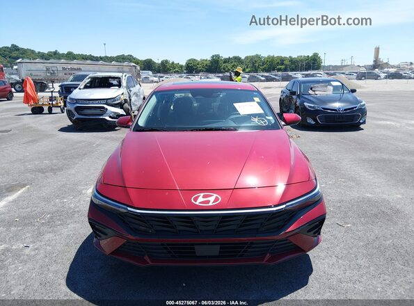 KMHLS4DG5SU985909 2025 HYUNDAI ELANTRA Red Вид щитка приладів