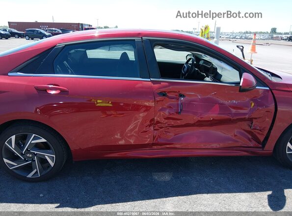 KMHLS4DG5SU985909 2025 HYUNDAI ELANTRA Red Вид спереду
