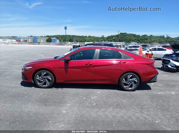 KMHLS4DG5SU985909 2025 HYUNDAI ELANTRA Red Панорамний вид салону 360°