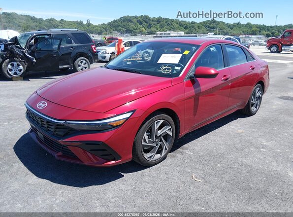 KMHLS4DG5SU985909 2025 HYUNDAI ELANTRA Red Передня ліва чверть