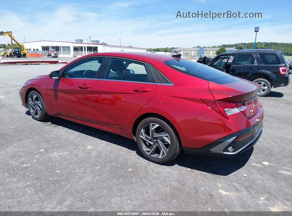 KMHLS4DG5SU985909 2025 HYUNDAI ELANTRA Red Задня ліва чверть