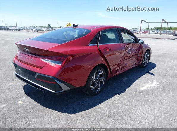 KMHLS4DG5SU985909 2025 HYUNDAI ELANTRA Red Задня права чверть