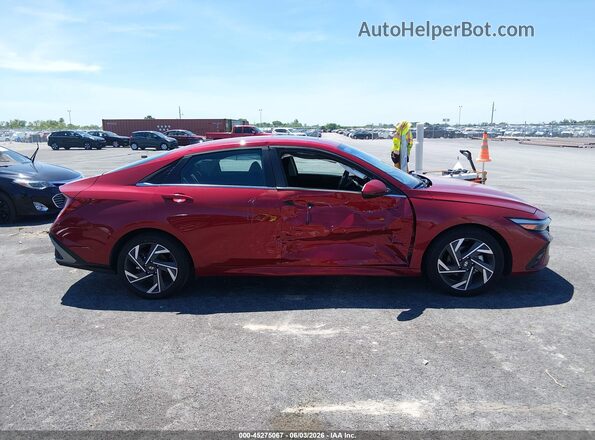 KMHLS4DG5SU985909 2025 HYUNDAI ELANTRA Red Вид задньої частини салону
