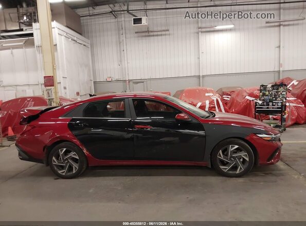 KMHLS4DG6RU844115 2024 HYUNDAI ELANTRA Красный Вид задней части салона