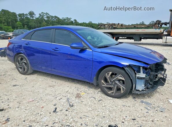 KMHLS4DG6RU850416 2024 HYUNDAI ELANTRA Blue Delantero derecho