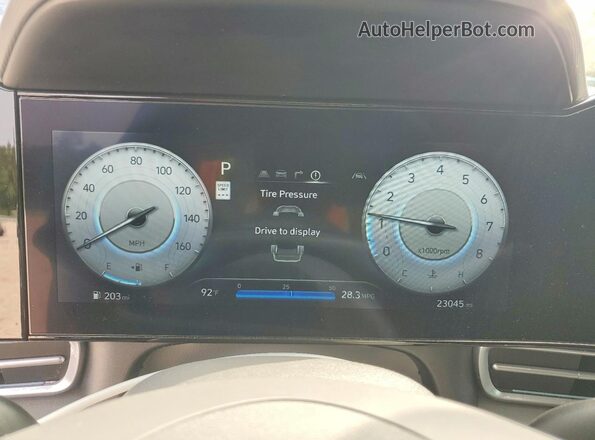 KMHLS4DG6RU850416 2024 HYUNDAI ELANTRA Blue Vista del cuadro de instrumentos