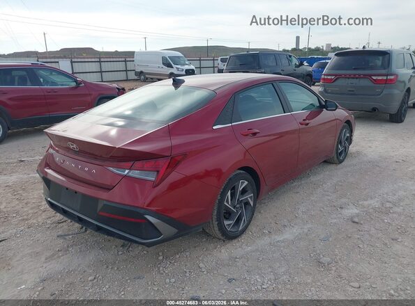 KMHLS4DG6SU952255 2025 HYUNDAI ELANTRA Красный Задняя правая четверть