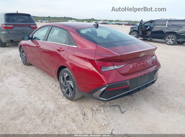 KMHLS4DG6SU952255 2025 HYUNDAI ELANTRA Красный Задняя левая четверть