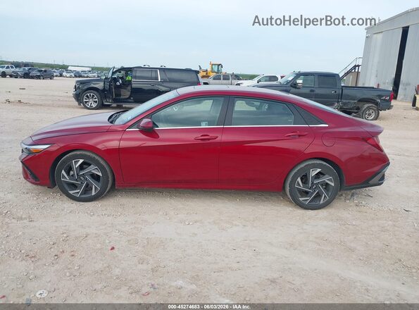 KMHLS4DG6SU952255 2025 HYUNDAI ELANTRA Красный Панорамный вид салона 360°