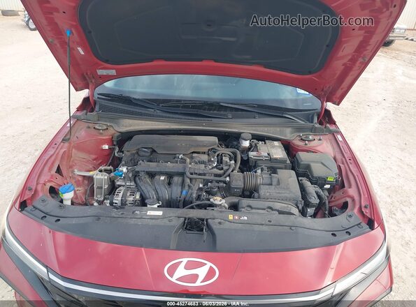 KMHLS4DG6SU952255 2025 HYUNDAI ELANTRA Красный Вид сзади