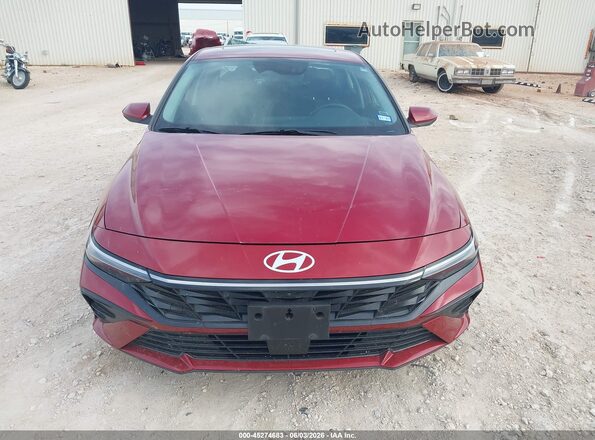 KMHLS4DG6SU952255 2025 HYUNDAI ELANTRA Красный Вид щитка приборов