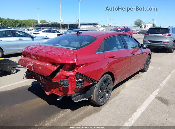 KMHLS4DG6TU130704 2026 HYUNDAI ELANTRA Red Задня права чверть