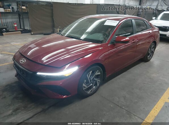 KMHLS4DG7SU021537 2025 HYUNDAI ELANTRA Red Vista tres cuartos delantera izquierda