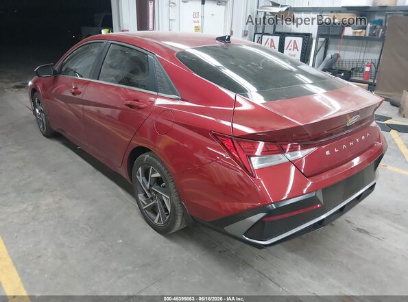 KMHLS4DG7SU021537 2025 HYUNDAI ELANTRA Red Trasero izquierdo