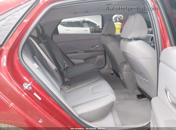KMHLS4DG7SU021537 2025 HYUNDAI ELANTRA Red Vista de la etiqueta del VIN