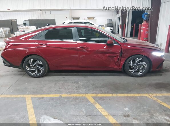 KMHLS4DG7SU021537 2025 HYUNDAI ELANTRA Red Vista interior trasera