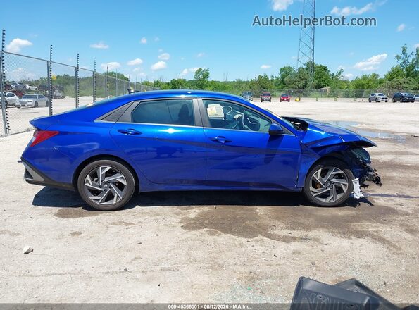 KMHLS4DG7SU908488 2025 HYUNDAI ELANTRA Blue Սալոնի հետևի տեսք