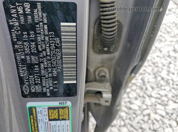KMHLS4DG7SU943113 2025 HYUNDAI ELANTRA Gray Вид підкапотного простору