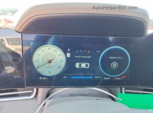 KMHLS4DG9RU678186 2024 HYUNDAI ELANTRA Gray Սարքավորումների վահանակի տեսք