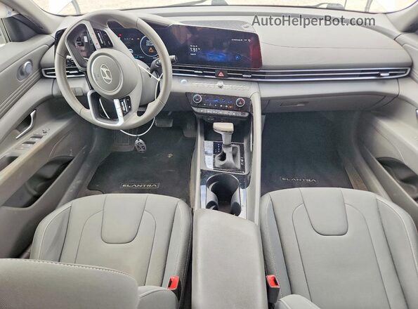 KMHLS4DG9RU783567 2024 HYUNDAI ELANTRA Белый Вид панели приборов