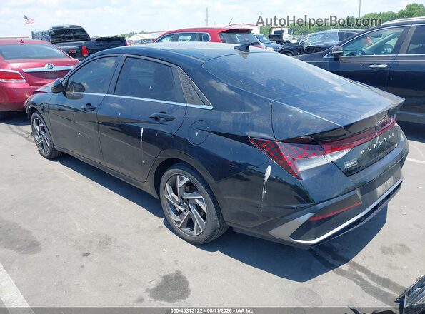 KMHLS4DG9SU853784 2025 HYUNDAI ELANTRA Черный Задняя левая четверть