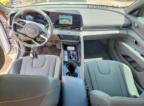 KMHLS4DG9SU939810 2025 HYUNDAI ELANTRA White Dashboard view