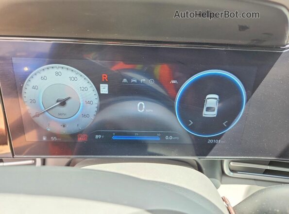 KMHLS4DG9SU939810 2025 HYUNDAI ELANTRA White Instrument cluster view