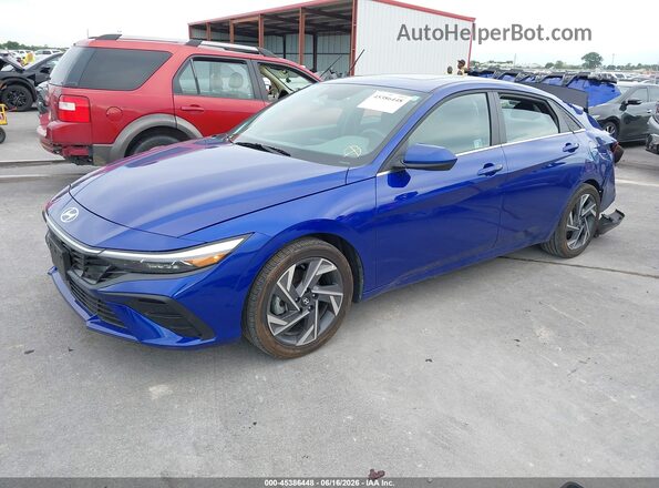 KMHLS4DG9SU951696 2025 HYUNDAI ELANTRA Blue Vista tres cuartos delantera izquierda