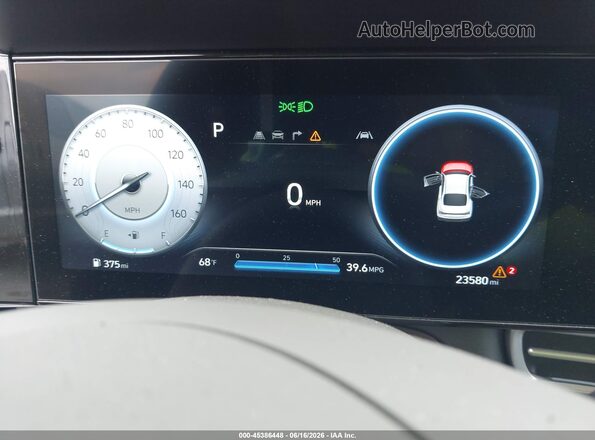 KMHLS4DG9SU951696 2025 HYUNDAI ELANTRA Blue Vista de los asientos traseros
