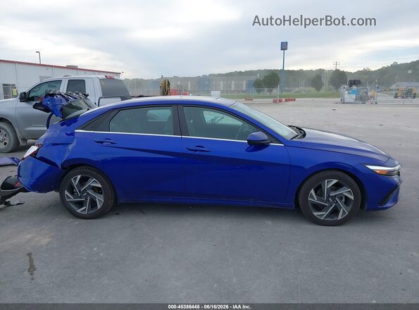 KMHLS4DG9SU951696 2025 HYUNDAI ELANTRA Blue Vista interior de 360 grados
