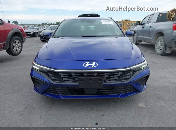 KMHLS4DG9SU951696 2025 HYUNDAI ELANTRA Blue Vista interior trasera